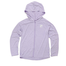 画像をギャラリービューアに読み込む, FILA フィラ UVカット パーカー ラッシュガード UVウェア キッズ 女の子 男の子 子供 ジュニア 軽量 長袖 フード付き 羽織り 薄手 紫外線対策 日焼け対策 冷感 吸汗速乾 さらっと シワになりにくい ポリエステル 通学 130cm～170cm
