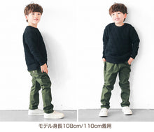 画像をギャラリービューアに読み込む, 男の子 ロングパンツ 長ズボン ストレッチパンツ 裏起毛 90～160cm (ズボン キッズ ジュニア こども 子ども 子供服 通園 通学 デイリー) (在庫限り)
