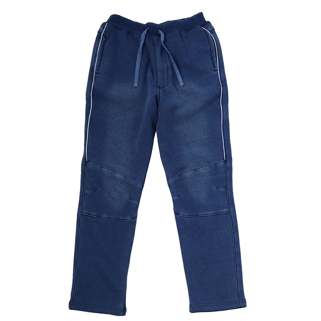 男の子 シャギー 裏起毛 長ズボン ロングパンツ ボトムス 80～160cm (冬用 ストレッチ ジーンズ ジーパン ズボン キッズ ジュニア こども 子ども 子供服 通学 通園 デイリー) (在庫限り)