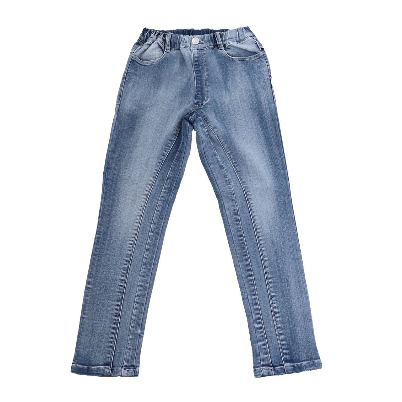女の子 デニム ロングパンツ 長ズボン ボトムス 90～160cm (ストレッチ 
