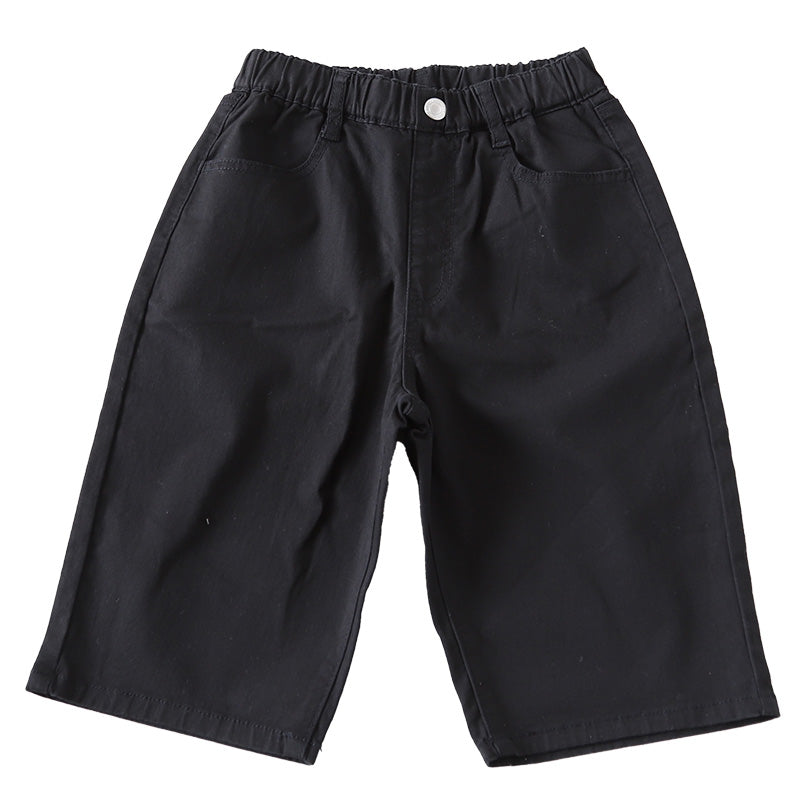 男の子 ハーフパンツ 半ズボン チノパン 短パン 110～160cm (ジーンズ ジーパン キッズ ジュニア こども 子ども 子供服 ボーイズ ボーイ 男児 子供 ズボン ボトムス 通園 通学 デイリー) (在庫限り)