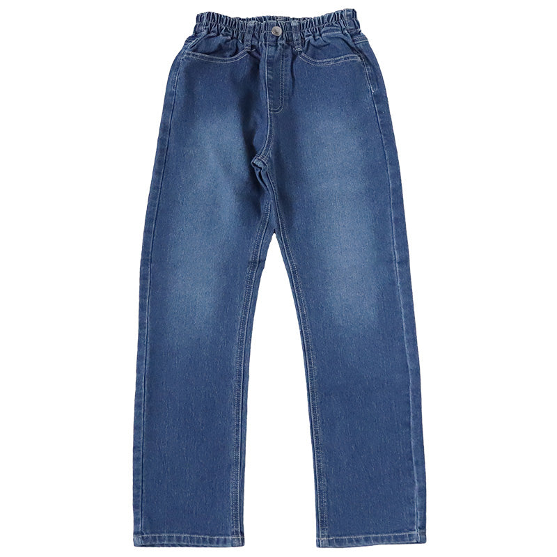 子供 ストレッチパンツ デニム 長ズボン ロングパンツ ボトムス 140～160cm ジーンズ ジーパン ズボン キッズ ジュニア こども 子ども 子供服 通学 デイリー 男の子 男児 ボーイ