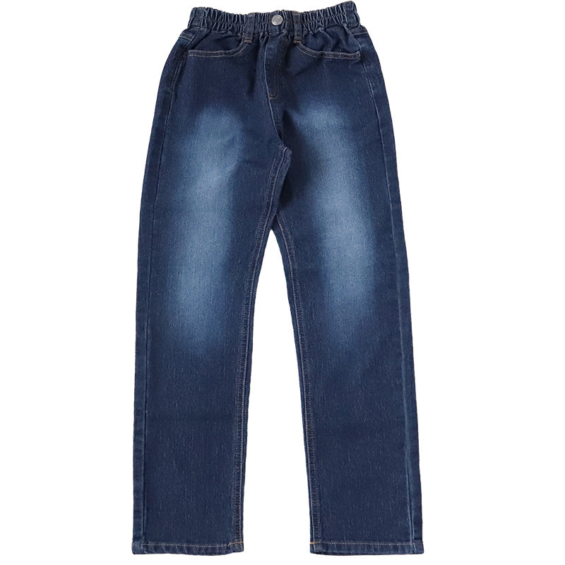 子供 ストレッチパンツ デニム 長ズボン ロングパンツ ボトムス 140～160cm ジーンズ ジーパン ズボン キッズ ジュニア こども 子ども 子供服 通学 デイリー 男の子 男児 ボーイ (在庫限り)