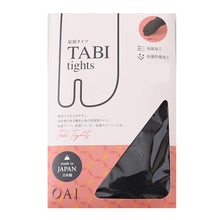 画像をギャラリービューアに読み込む, 足袋 タイツ レディース 80デニール マチ付き M-L・L-LL 黒 足袋タイツ 日本製 足袋型 秋 冬 防寒
