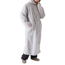 画像をギャラリービューアに読み込む, ガウン 暖かい レディース ルームウェア 冬 もこもこ ロングガウン ロング丈 シープタッチ 羽織り 着る毛布 M-L パジャマ 部屋着 ルームウエア 長袖 羽織 上着 ふわふわ 起毛 あったかい 冷え対策 防寒着 (在庫限り)
