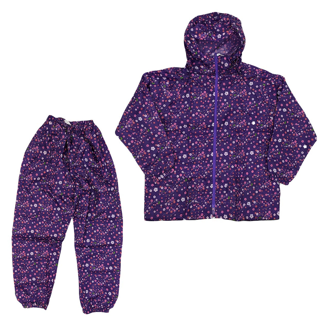 ヤッケ レディース 上下セット ズボン 農作業 ガーデニング 作業着 作業服 柄 おしゃれ かわいい M-LL 柄おまかせ 女性用 農業 撥水 パーカー フード付き ジャケット アウター (取寄せ)