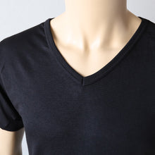画像をギャラリービューアに読み込む, メンズ インナー 半袖 半袖シャツ 発熱 Vネック M～LL (男 紳士 男性 V首 防寒 肌着 下着 トップス 保温 吸湿発熱 静電気防止 吸汗速乾 M L LL) (紳士肌着) (在庫限り)
