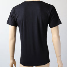 画像をギャラリービューアに読み込む, メンズ インナー 半袖 半袖シャツ 発熱 Vネック M～LL (男 紳士 男性 V首 防寒 肌着 下着 トップス 保温 吸湿発熱 静電気防止 吸汗速乾 M L LL) (紳士肌着) (在庫限り)
