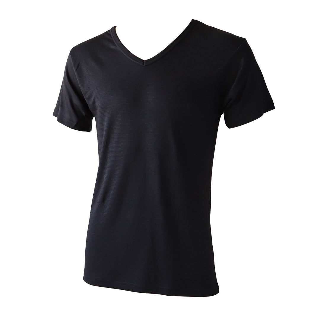 メンズ インナー 半袖 半袖シャツ 発熱 Vネック M～LL (男 紳士 男性 V首 防寒 肌着 下着 トップス 保温 吸湿発熱 静電気防止 吸汗速乾 M L LL) (紳士肌着) (在庫限り)