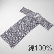 画像をギャラリービューアに読み込む, 綿100％ ガーゼ 日本製 紳士用 おねまき メンズ 寝巻き 男性用 パジャマ ルームウェア ナイトウェア 和式 寝間着 紺色 柄おまかせ 通年用 快適 吸汗 通気 軽量 入院 介護 施設用 M・L (在庫限り)
