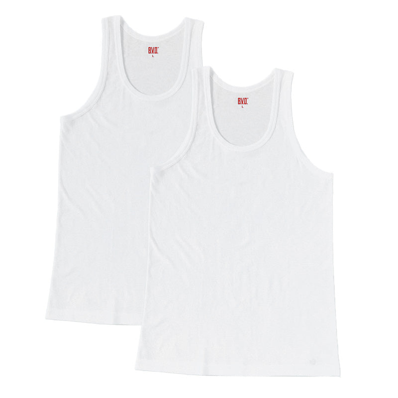 BVD ランニング シャツ タンクトップ 鹿の子 メッシュ メンズ インナー 2枚組 M～LL bvd tシャツ インナーシャツ 肌着 下着 ノースリーブ 春夏 ホワイト 白 M L LL
