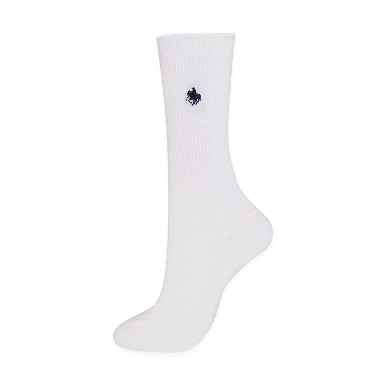 グンゼ POLO ワンポイント 刺繍 スクールソックス レディース 26cm丈