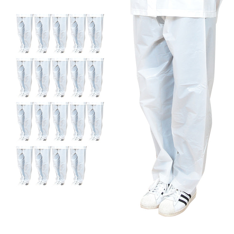 雨合羽 20枚セット レインパンツ 使い捨て カッパ ボトム レインコート パンツ 非常 M・L 通学 通勤 レジャー キャンプ 防災 非常用