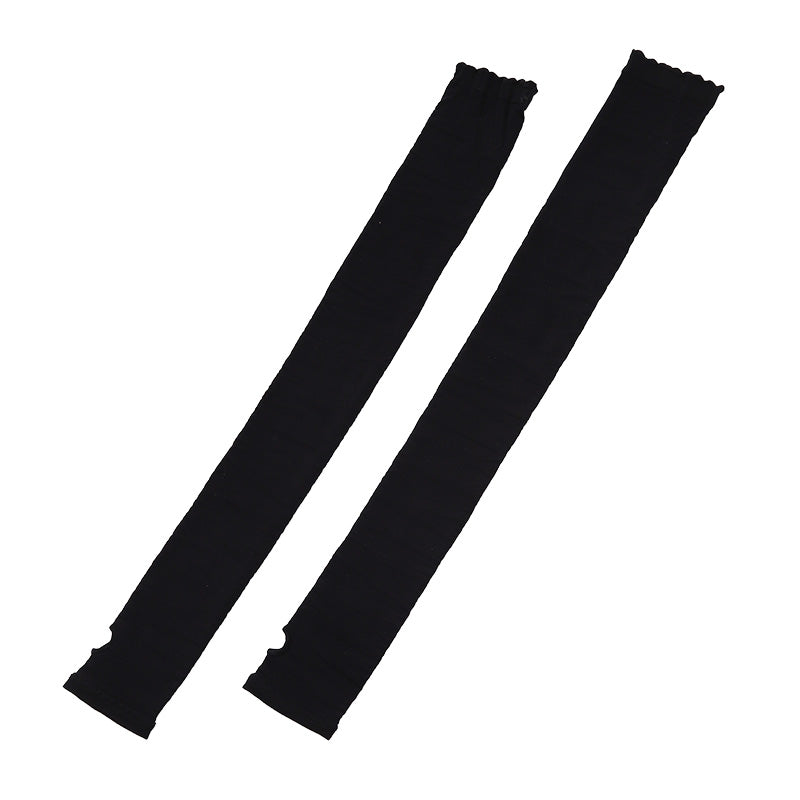 アームカバー UV 90cm丈 肩 腕カバー フリーサイズ 親指穴あり 紫外線カット 紫外線対策 日焼け対策 日焼け防止 夏 丈長 アウトドア 家庭菜園 運転 外仕事 シンプル 単色