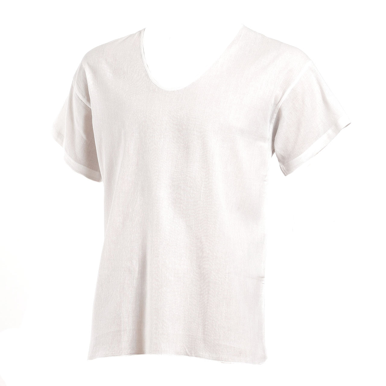 メンズ 肌着 綿 半袖 シャツ U首 2枚組 M～LL (下着 薄い 薄手 綿100% 夏 インナー インナーシャツ 白 無地) – スクログ