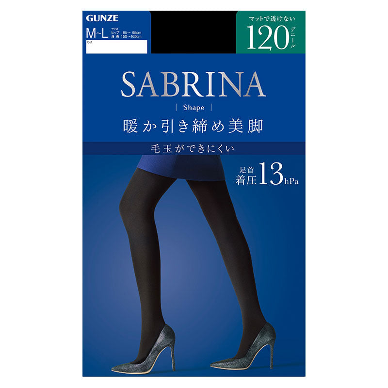 グンゼ サブリナ 着圧タイツ 120デニール M-L・L-LL (着圧 タイツ
