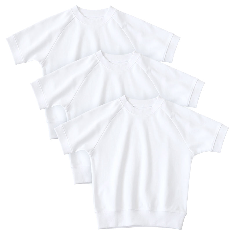 【3枚セット】小学校 体操服 半袖 110～160cm (半袖体操服 小学生 男子 女子 半そで 体操着 運動着 白 スクール 子供 子ども キッズ) (送料無料)