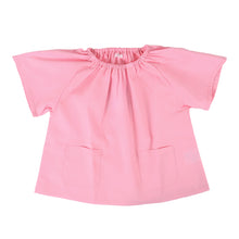 画像をギャラリービューアに読み込む, 幼稚園 スモック 半袖 スモッグ 撥水 女の子 男の子 無地 80～130cm 子供 保育園 幼児 かぶり 入園 キッズ 80 90 100 110 120 130 シンプル
