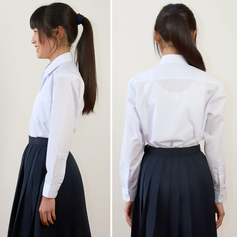 制服 女子 シャツ 販売済み ブラウス