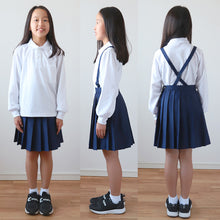 画像をギャラリービューアに読み込む, ポロシャツ キッズ 長袖 スクール 子供 小学生 制服 スクールシャツ 100cm～180cm 小学校 男子 女子 白 大きいサイズ 150 160 170 学生服 通学用 学校
