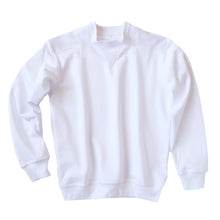 画像をギャラリービューアに読み込む, 体操服 長袖 ヨーク 大きいサイズ 男子 女子 S～3L (Ｖ型体操服 体操着 白 小学校 女の子 男の子 速乾 子供 綿混 長そで キッズ) (在庫限り)

