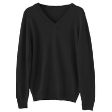 画像をギャラリービューアに読み込む, オフィス vネック ニット 洗える レディース セーター スーツ 無地 シンプル S M L LL 3L Vネック V首 ウール 長袖 秋冬 洗濯機 仕事 制服 ビジネス ブレザー シンプル 黒 紺 グレー 白 大きいサイズ 30代 40代 防寒 秋 冬 暖かい
