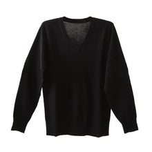 画像をギャラリービューアに読み込む, スクールセーター 男子 高校生 制服 ニット セーター 学生 Vネック S～3L 洗える ウール 無地 中学生 黒 紺 大きいサイズ メンズ 学校 秋 冬 シンプル S M L LL 3L
