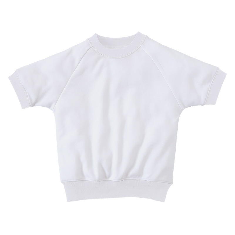 体操服 小学生 半袖 ドライ 子供 防汚 涼しい 体操着 ｔシャツ 体育着 運動着 110～160cm 白 小学校 女の子 男の子 乾きやすい 綿混 半そで キッズ 夏 (送料無料)