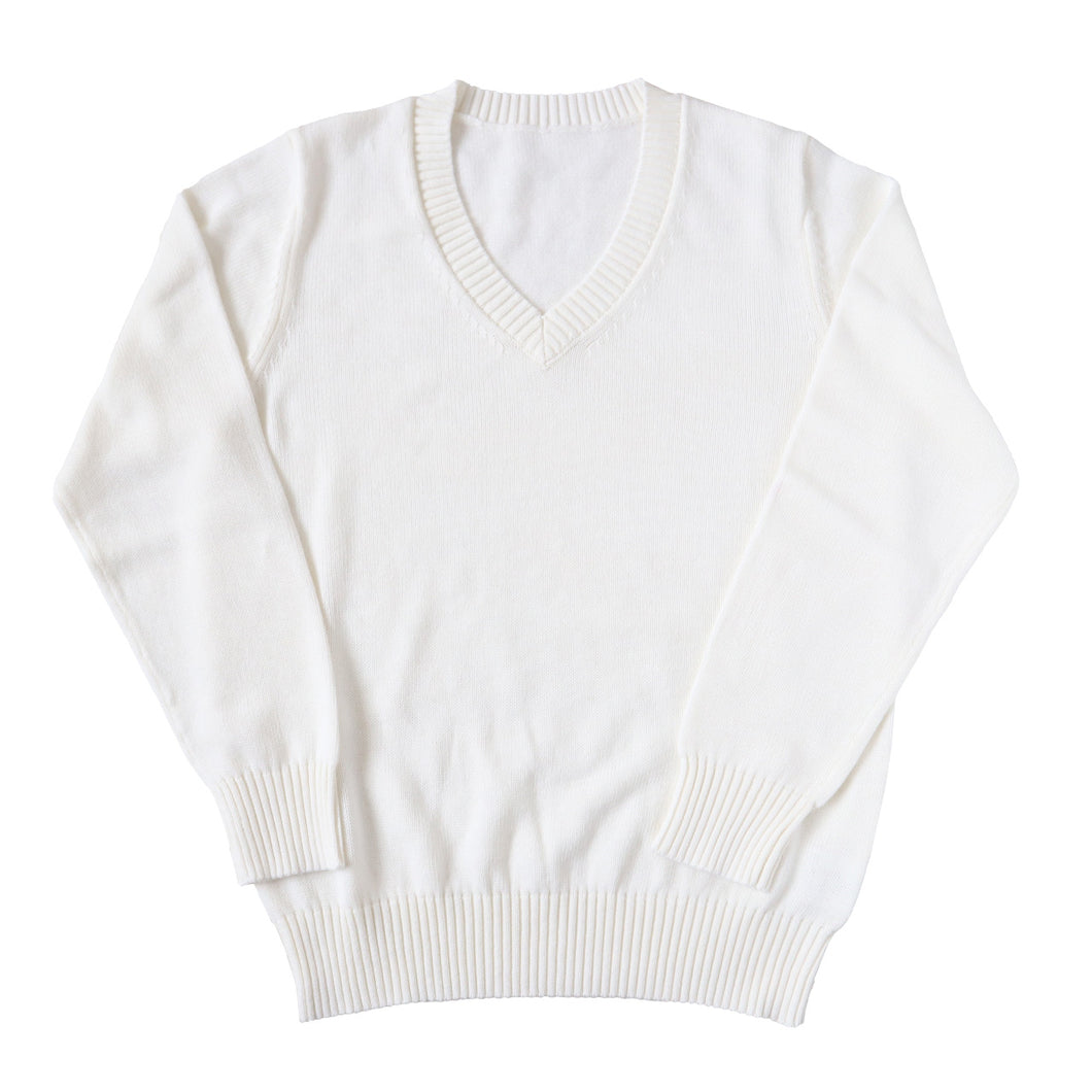 スクールセーター 女子 綿100% 制服 ニット コットン 薄手 無地 vネック S～3L スクール セーター 学生 レディース 春 秋 綿 中学生 高校生 S M L LL 3L 大きいサイズ 白 紺 黒 グレー ベージュ 洗える シンプル