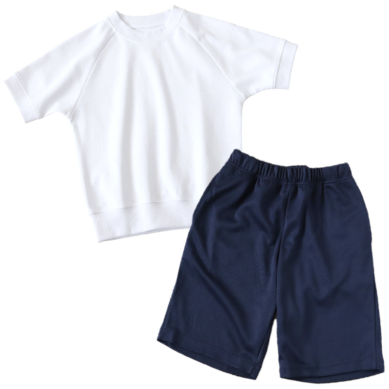 体操服 上下セット 半袖 ハーフパンツ 体操着 大きいサイズ 2点セット S～3L 小学生 中学生 男子 女子 半そで 半ズボン 短パン スクール 体育 衣替え 子供 子ども キッズ (送料無料)