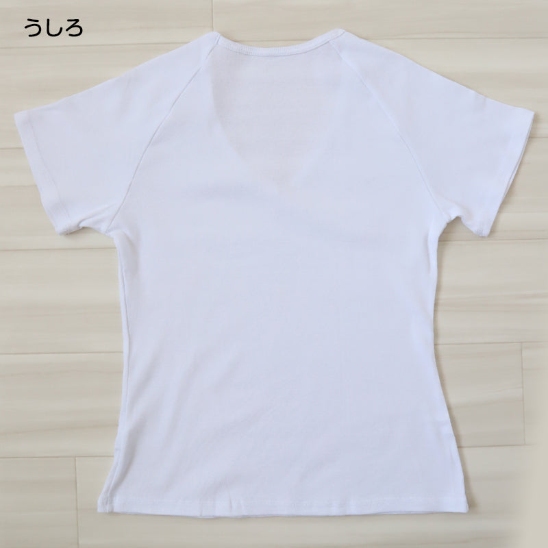 セーラー服 インナー 綿100% 半袖 tシャツ vネック 女子 S～BL 中学生