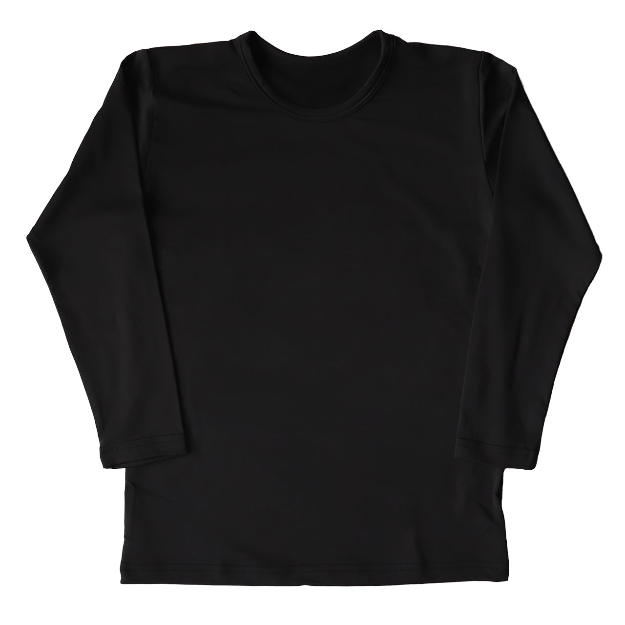 子ども インナー 長袖 男の子 裏起毛 丸首シャツ 100cm～170cm クルー  