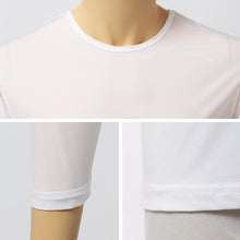画像をギャラリービューアに読み込む, 接触冷感 メンズ インナー 長袖 丸首 Tシャツ UVカット 吸水速乾 M L LL 肌着 下着 紳士 男性 春 夏 ビジネス 仕事 ウォーキング ランニング 作業 スポーツ ムレにくい 速乾 涼しい 汗対策 アウトドア UV対策 日焼け対策 冷感インナー

