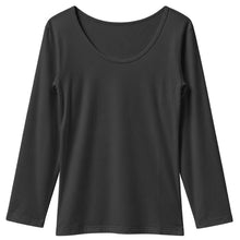 画像をギャラリービューアに読み込む, レディース 裏起毛 長袖 Tシャツ 大きいサイズ ストレッチ インナー 婦人肌着 あったか 丸首 クルーネック 3L 4L 5L ポリエステル 秋冬 冬用 長袖インナー 肌着 下着 アンダーシャツ 重ね着 無地 シンプル クイーンサイズ 大寸 ゆったり 華衣
