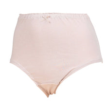 画像をギャラリービューアに読み込む, 深ばき ショーツ 綿100% レディース M～LL (深履き パンツ ゆったり 締め付けない 下着 綿 ハイウエストショーツ 股上深め 日本製 インナー)
