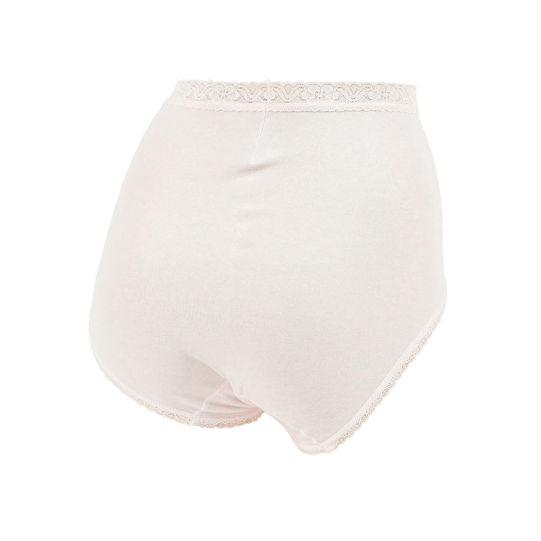 深ばき ショーツ 綿 レディース M～3L (ゆったり パンツ 下着 大きいサイズ 3l インナー 深履き 締め付けない 日本製)