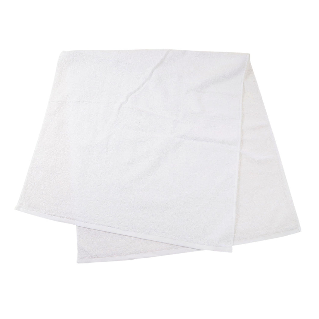 1200匁 白バスタオル 単糸 12枚組 約70×140cm (バスタオル やわらか 綿100％ まとめ買い) (送料無料) (在庫限り)