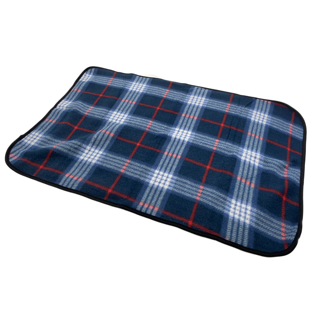 ひざ掛け ミニサイズ マフラーにもなる スナップボタン チェック柄 薄手 オフィス 学校用 防寒 オールシーズン 冬用 夏用 冷房対策 旅行用 屋外 業務用 かわいい 約48cm×70cm (在庫限り)