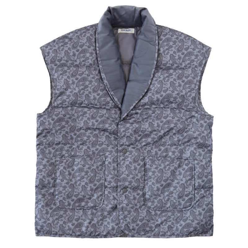 グンゼ メンズ ダウンベスト 紳士 ベスト 羽織物 M L 防寒 あったか