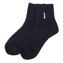 画像をギャラリービューアに読み込む, スクールソックス レディース 靴下 2足組 13cm丈 23 - 25cm 女子 ワンポイント くつ下 くつした ソックス 綿混 コットン 学生 通学 制服 小学生 中学生 高校生 イーストボーイ EAST BOY
