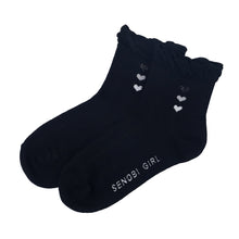 画像をギャラリービューアに読み込む, キッズ ショートソックス 女の子 子供 靴下 19 - 24cm ガールズ ソックス 綿 くつ下 くつした かわいい 通学 女子 子ども こども カラーソックス
