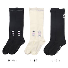 画像をギャラリービューアに読み込む, ハイソックス 女の子 靴下 キッズ ジュニア かわいい 19 - 24cm 子供 ソックス 柄 可愛い 黒 紺 ガールズ くつ下 子ども くつした 通学 女子 子ども こども 快適
