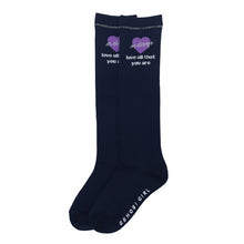 画像をギャラリービューアに読み込む, ハイソックス 女の子 靴下 キッズ ジュニア かわいい 19 - 24cm 子供 ソックス 柄 可愛い 黒 紺 ガールズ くつ下 子ども くつした 通学 女子 子ども こども 快適
