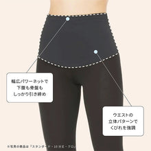 画像をギャラリービューアに読み込む, レギンス レディース 3分丈 M ～ 3L スパッツ インナー 下着 女性 ストレッチ 快適 伸縮 大きいサイズ 下腹 着圧 加圧 着痩せ 補正 補正下着 補整 補整下着 骨盤 ガードル
