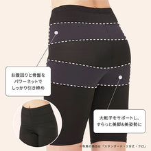 画像をギャラリービューアに読み込む, レギンス レディース 3分丈 M ～ 3L スパッツ インナー 下着 女性 ストレッチ 快適 伸縮 大きいサイズ 下腹 着圧 加圧 着痩せ 補正 補正下着 補整 補整下着 大転子 ガードル 美脚
