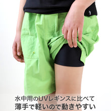 画像をギャラリービューアに読み込む, 日本製 キッズ スポーツ UV レギンス 3分丈 105cm～180cm ( スポーツインナー 子供 uvカット ジュニア 男の子 女の子 スパッツ )
