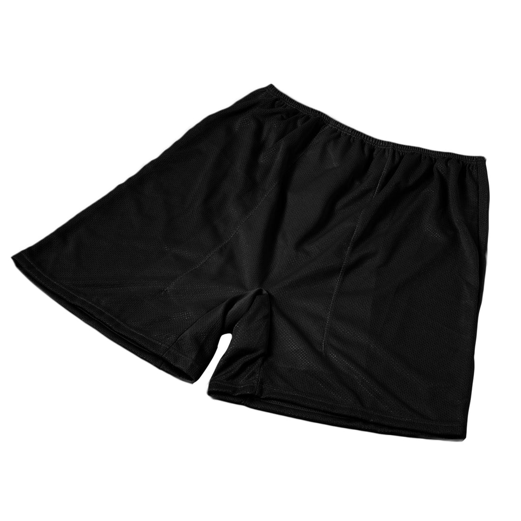 ペチパンツ サニタリー 防水布つき 透け防止 ３分丈 防水 蒸れない メッシュ 通気性 スカートの下に重ねて安心 ブラック 黒 ベージュ サラサラ 透けない 生理 スカート ズボンの下 M L LL (在庫限り)