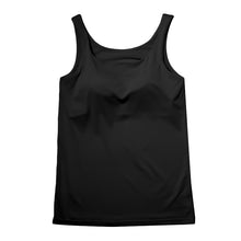 画像をギャラリービューアに読み込む, タンクトップ カップ付き インナー ブラトップ レディース カップ付きタンクトップ 肌着 M L LL カップ付きインナー カップ付 タンク 婦人 下着 女性 バストアップ すっきり 補整 補正
