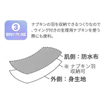 画像をギャラリービューアに読み込む, サニタリーショーツ 夜用 レディース 綿95% 生理用ショーツ ナイト用 羽付きナプキン対応 羽根つき M L LL ウイング対応 防水布 前マチ長め ウエスト折返し 綿混 コットン ストレッチ 女性用 婦人 生理用パンツ サニタリー パンツ 下着 インナー

