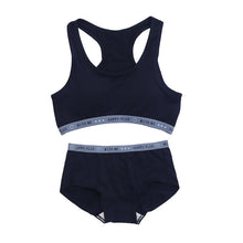 画像をギャラリービューアに読み込む, ジュニアブラ ショーツ 上下セット ハーフトップ 子供 下着 女の子 140cm 150cm 160cm 165cm スポブラ 小学生 キッズ ジュニア インナー 中学生 女子 ブラジャー 肌着 スポーツブラ スポーツショーツ 運動 部活 体育
